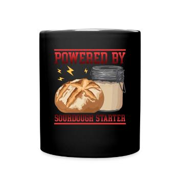 Sourdough Starter | Sourdough Bread Baker Gift - Full Colour Mug - black - Front