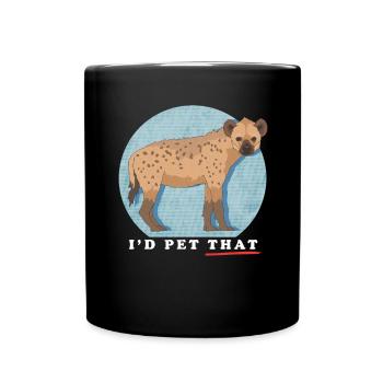 Hyène Hyène Cadeau Hyène Tachetée - Mug uni - noir - Devant