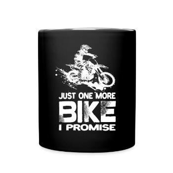 Juste une moto de plus que je promets moto de motocross - Mug uni - noir - Devant