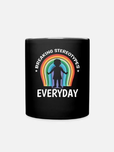 AuDHD Autismus ADHS Autistisches Spektrum Neurodiversität - Tasse einfarbig - Schwarz