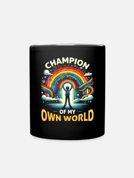 AuDHD Autismus ADHS Autistisches Spektrum Neurodiversität - Tasse einfarbig - Schwarz