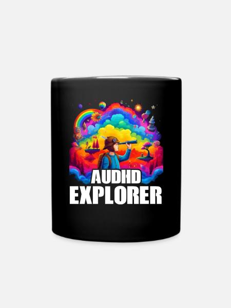 AuDHD Autisme TDAH Spectre autistique Neurodiversité - Mug uni - noir
