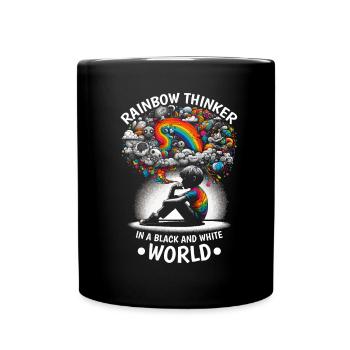 AuDHD Autismus ADHS Autistisches Spektrum Neurodiversität - Tasse einfarbig - Schwarz - Vorne