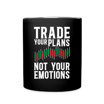 Trading Crypto Stock Market Investor Day Trader - Full Colour Mug - black - Front