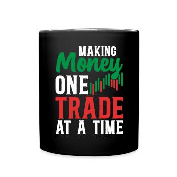 Trading Crypto Stock Market Investor Day Trader - Mug uni - noir - Devant