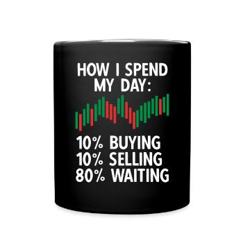Trading Crypto Stock Market Investor Day Trader - Mug uni - noir - Devant