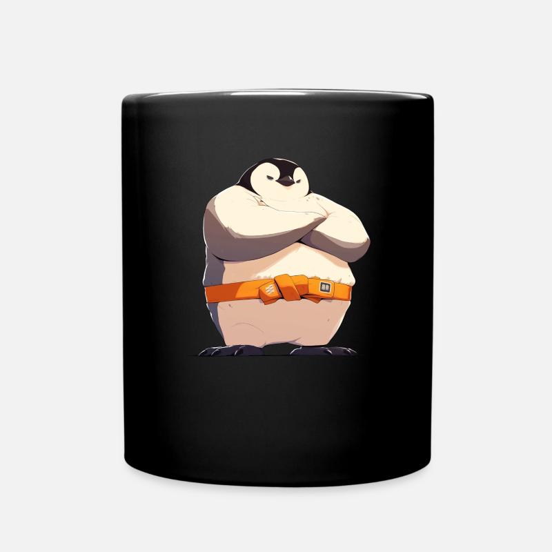 Pinguin Sumo-Ringer Japanischer Pinguin Niedlich - Tasse einfarbig - Schwarz