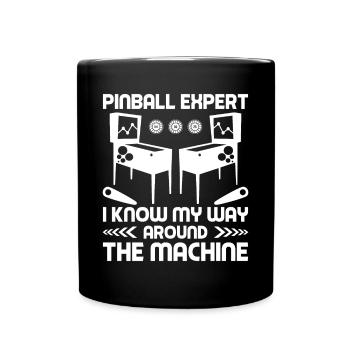 Expert en flipper My Way Around The Machine Pinballs - Mug uni - noir - Devant