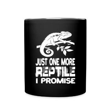 Juste un reptile de plus, je vous promets un lézard reptile - Mug uni - noir - Devant