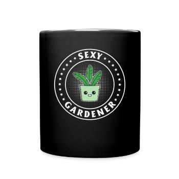 Jardinage Drôle Plante De Jardin - Jardinier Sexy - Mug uni - noir - Devant