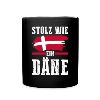 Danois Danemark - Mug uni - noir - Devant