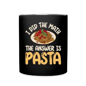 Pasta Lover Gifts - Full Colour Mug - black - Front