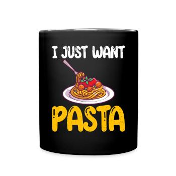 Pasta Lover Gifts - Full Colour Mug - black - Front