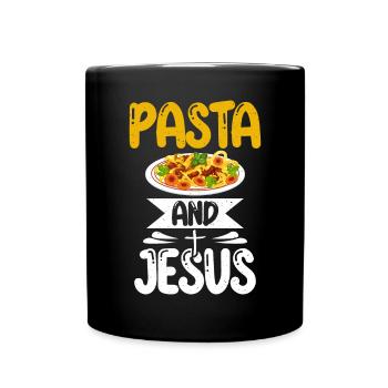 Pasta Lover Gifts - Full Colour Mug - black - Front