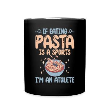 Pasta Lover Gifts - Tasse einfarbig - Schwarz - Vorne