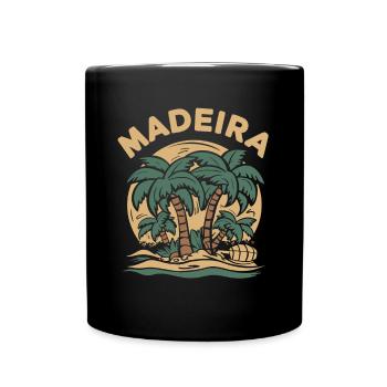 Madère, Portugal - Mug uni - noir - Devant