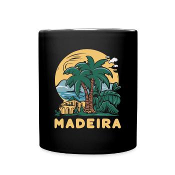 Madère, Portugal - Mug uni - noir - Devant