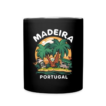 Madère, Portugal - Mug uni - noir - Devant