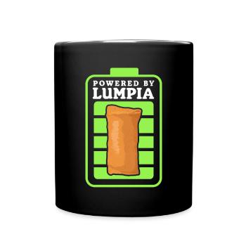 Lumpia Spring Rolls Loempia Gift - Full Colour Mug - black - Front