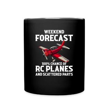 Still Playing With Airplanes RC Plane - Tasse einfarbig - Schwarz - Vorne