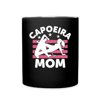 Capoeira Mama - Tasse einfarbig - Schwarz - Vorne