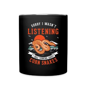 Serpent des blés disant serpent des blés - Mug uni - noir - Devant