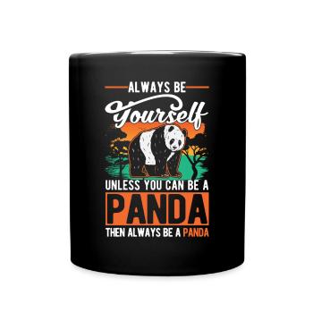 Soyez toujours vous-même Panda - Mug uni - noir - Devant
