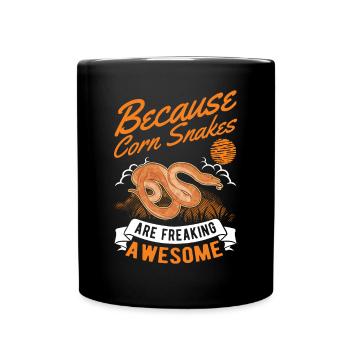 Serpent des blés cadeau Serpent des blés - Mug uni - noir - Devant