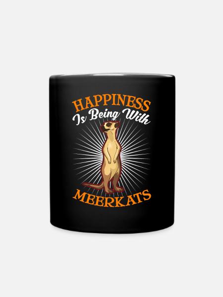 Chance des suricates - Mug uni - noir