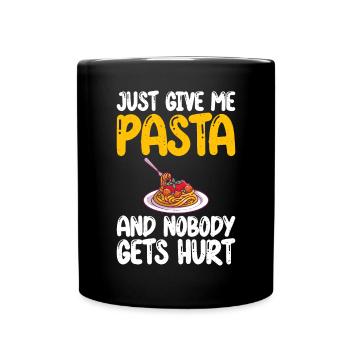 Pasta Lover Gifts - Full Colour Mug - black - Front
