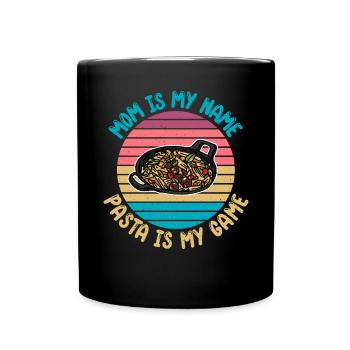 Pasta Lover Gifts - Tasse einfarbig - Schwarz - Vorne