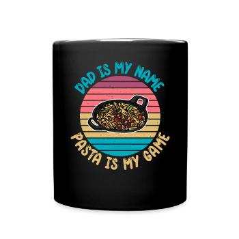 Pasta Lover Gifts - Tasse einfarbig - Schwarz - Vorne