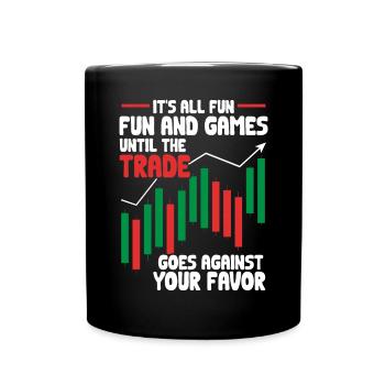 Trading Crypto Stock Market Investor Day Trader - Mug uni - noir - Devant