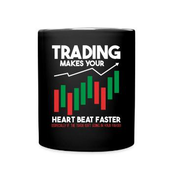 Trading Crypto Stock Market Investor Day Trader - Mug uni - noir - Devant