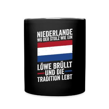 Pays-Bas Pays-Bas Pays-Bas - Mug uni - noir - Devant