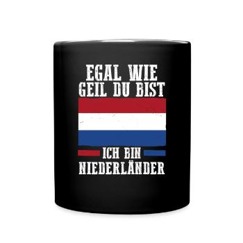 Niederländer Niederlande Holland - Tasse einfarbig - Schwarz - Vorne