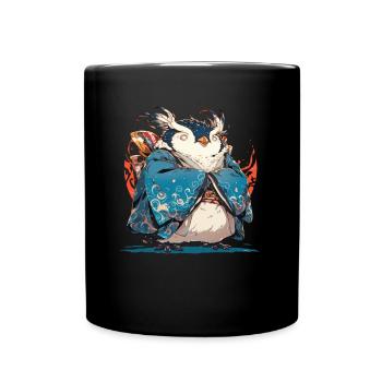Penguin Yokai Japanese Penguin Cute - Full Colour Mug - black - Front