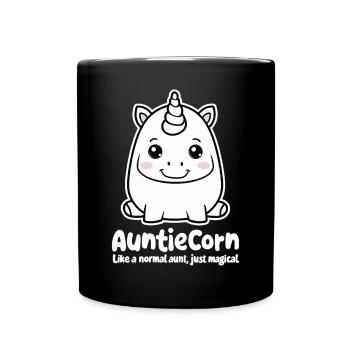 AuntieCorn Like a Normal Aunt Just Magical - Full Colour Mug - black - Front