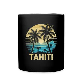 Tahiti Französisch-Polynesien - Tasse einfarbig - Schwarz - Vorne