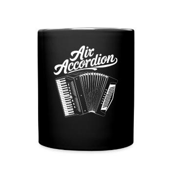 Akkordeon Akkordeonspieler Geschenk - Tasse einfarbig - Schwarz - Vorne