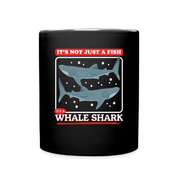 Walhai Walhaie Walfischhai Geschenk - Tasse einfarbig - Schwarz - Vorne