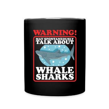 Whale Shark Whale Shark Gift - Full Colour Mug - black - Front