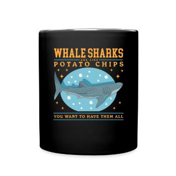 Whale Sharks Whale Shark | cool whale sharks gift - Full Colour Mug - black - Front