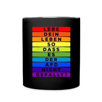 Vivez votre vie de manière à ce que l’AFD ne l’aime pas - Mug uni - noir - Devant