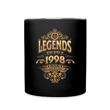 1998 Légende Anniversaire 1998 Année de naissance - Mug uni - noir - Devant