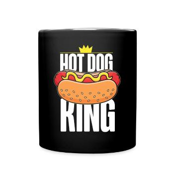 Hot Dog Adult King Hot Dog King - Tasse einfarbig - Schwarz - Vorne