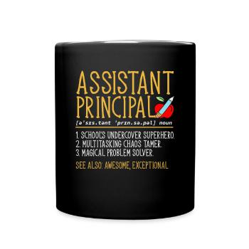 Directeur adjoint - Mug uni - noir - Devant