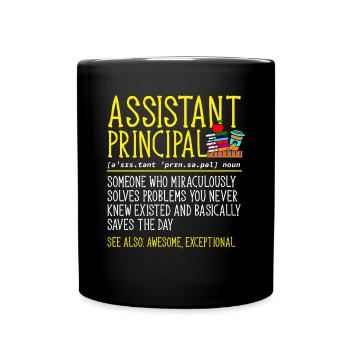 Directeur adjoint - Mug uni - noir - Devant