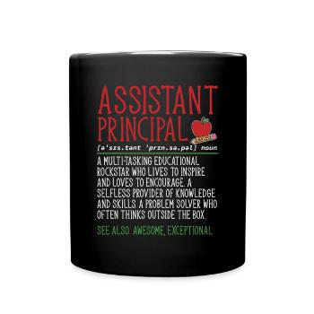 Directeur adjoint - Mug uni - noir - Devant