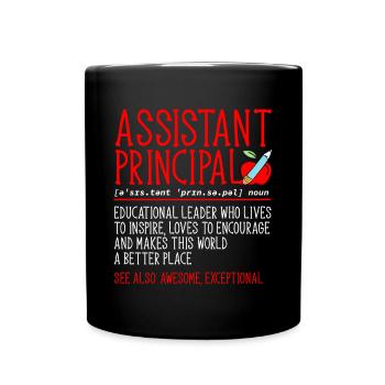 Directeur adjoint - Mug uni - noir - Devant